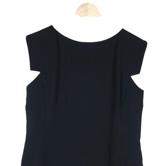 MMLaFleur Womens Black Sheath Dress Size 10 Elegant Workwear Power Classic Core - Picture 4 of 14